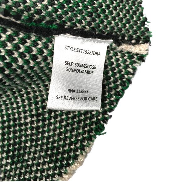 Sugar + Lips Sweater Cropped Crewneck Camo Green NEW Women's XL Knit Casual Top - Picture 7 of 10